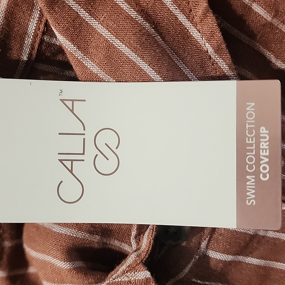 Calia By Carrie Underwood Oversized Long Sleeve Button Down Swim Cover Up NWT - Picture 7 of 7